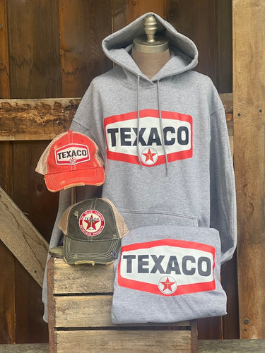 Texaco Logo Tee- Heather Grey